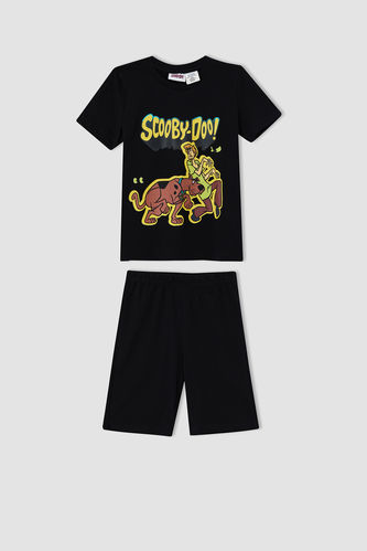 Erkek Çocuk Scooby Doo Lisanslı Kısa Kol Pijama Takımı