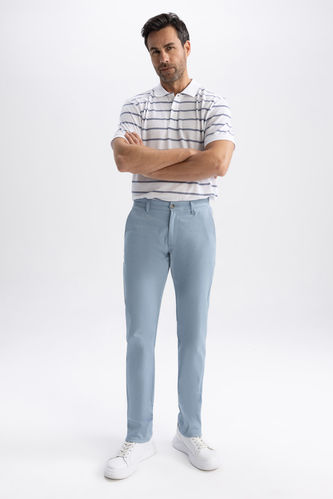 Regular Fit Basic Pamuklu Chino Pantolon