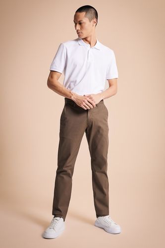 Regular Fit Chino Canvas Trousers