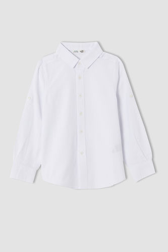 Boy Polo Neck Long-Sleeved Shirt