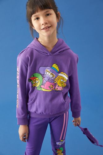 Kız Çocuk Kral Şakir Lisanslı Kapüşonlu Sweatshirt