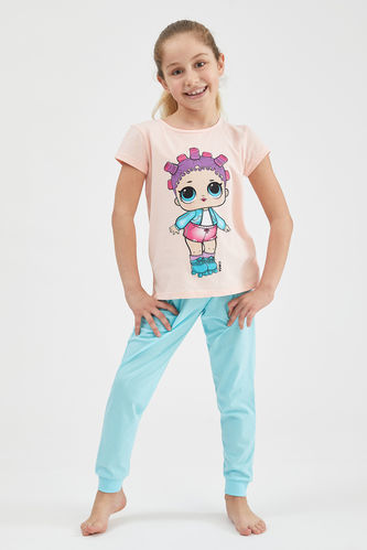 Kız Çocuk L.O.L Lisanslı Kısa Kol Pijama Takımı