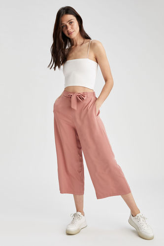 Sash Detailed Culotte Trousers