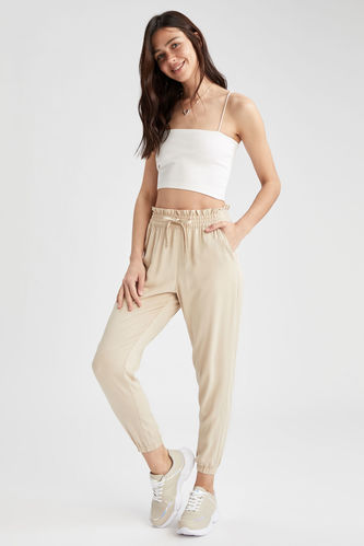 Relaxed Fit Harem Trousers