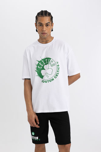 NBA Boston Celtics Licensed Oversize Fit Crew Neck Short Sleeve T-Shirt