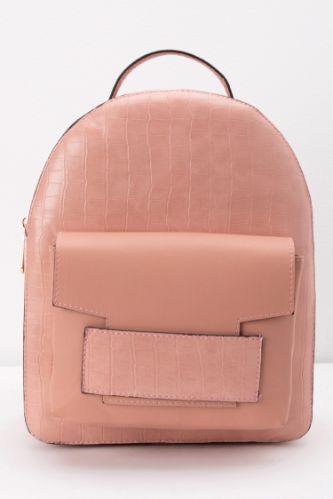 plain leather backpack