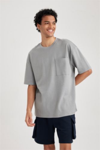 Футболка оверсайз с круглым вырезом