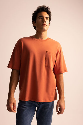 T-Shirt Oversıze Fıt Col Ras Du Cou