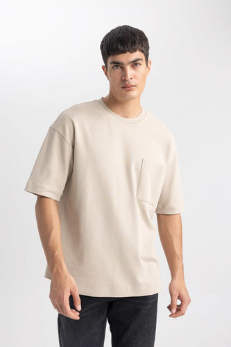 T-Shirt Oversize à Col Rond