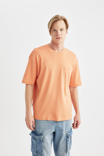 Oversize Fit Crew Neck Cotton Heavy Fabric T-Shirt
