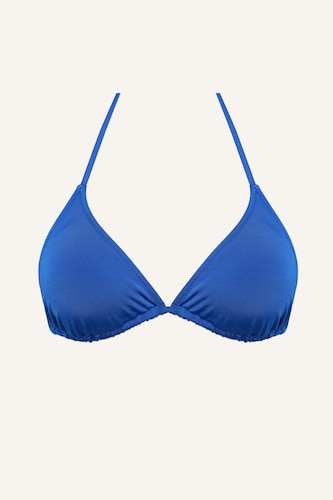 Regular Fit Blue Bikini Top