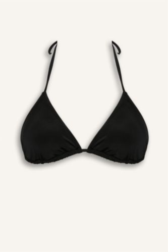 Kadın Siyah Regular Fıt Bikini Üstü