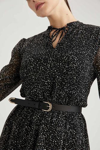 Women's Faux Leather Dress Belt