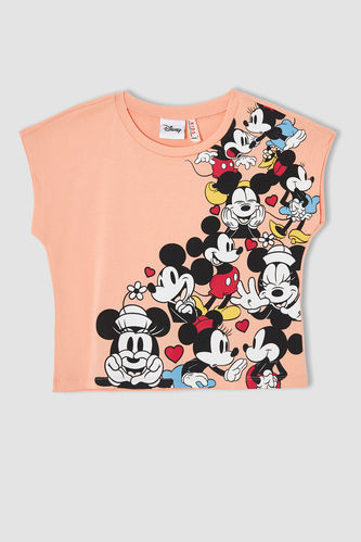 Girl Mickey Mouse Licensed Crop T-Shirt