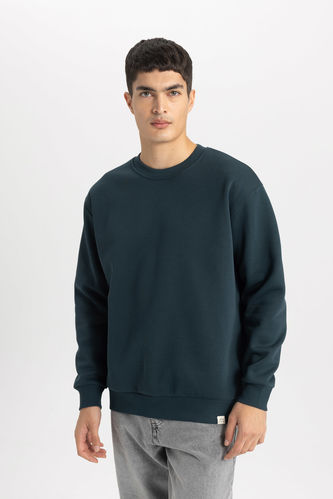 Oversize Fit Sweatshirt mit Rundhalsausschnitt