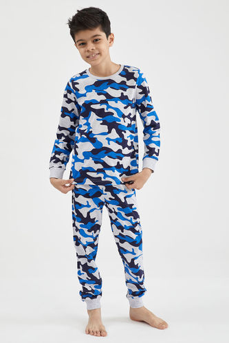 Erkek Çocuk Kamuflaj Desenli Pijama Takımı