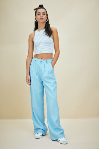 Wide Leg With Pockets Trousers