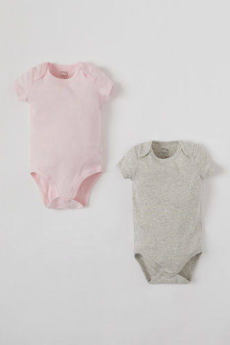 Short-Sleeved Snap Knitted Bodysuits