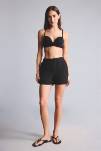 Woman Black Swim Shorts