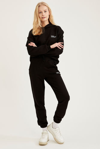 Relaxed Fit Knitted Athletic Trousers