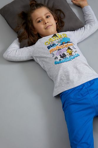 Erkek Çocuk Kral Şakir Lisanslı Pijama Takımı