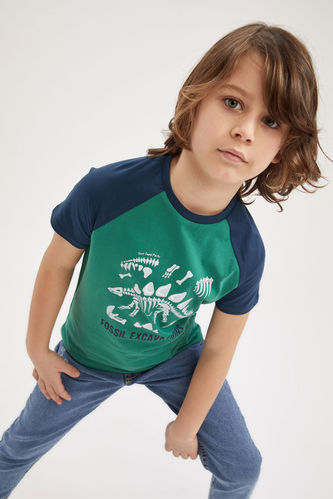 T-shirt à manches courtes imprimé Fossil pour garçon