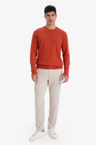 Tailored Fit Straight Leg Trousers