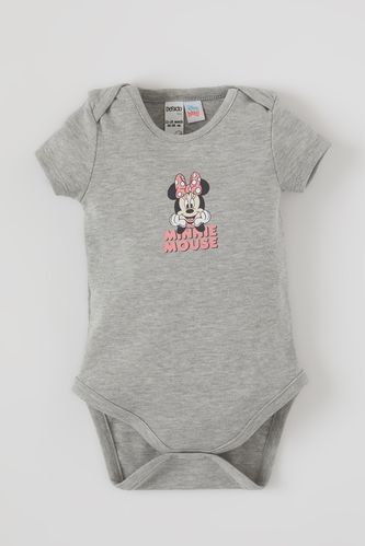 Baby Minnie Mouse Licensed Short-Sleeved Bodysuit