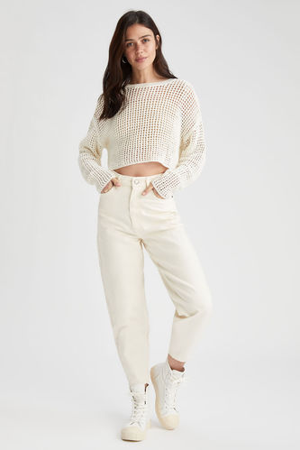 Slouchy Woven Bottom Trousers