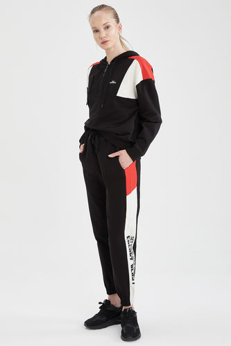 Regular Fit Knitted Side Stripe Trousers