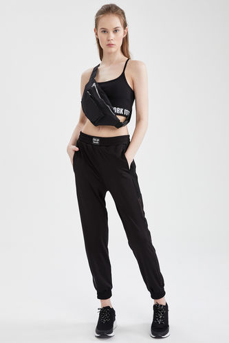 Tracksuit Bottoms With Tulle Sides 