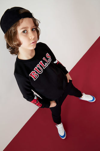 Defacto Fit Erkek Çocuk NBA Chicago Bulls Lisanslı Sweatshirt