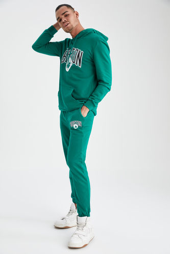 DeFactoFit NBA Boston Celtics Lisanslı Regular Fit Cep Detaylı Esnek Paça Jogger