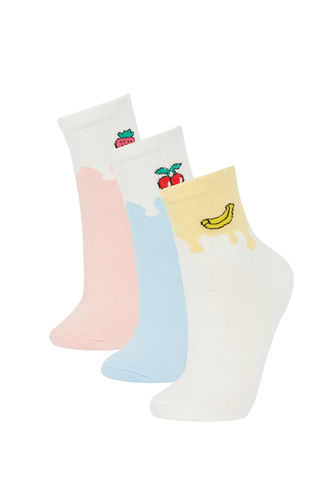 Fruit Patterned 3 Pack Socks