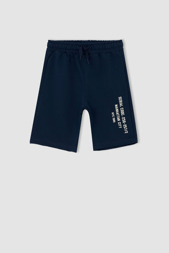 Boy Standard Hem Regular Fit Bermuda Shorts