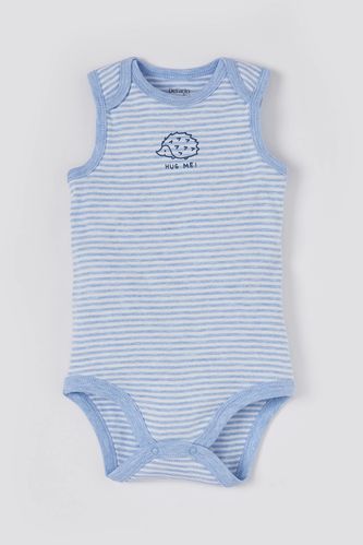 Baby Striped Sleeveless Bodysuit