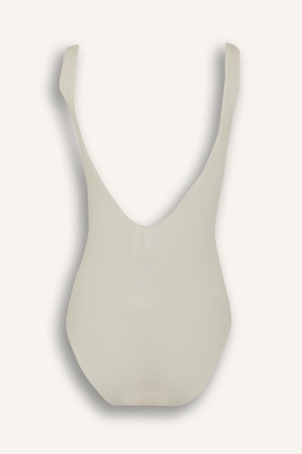 Regular Fit Kırışık Dokulu Mayo