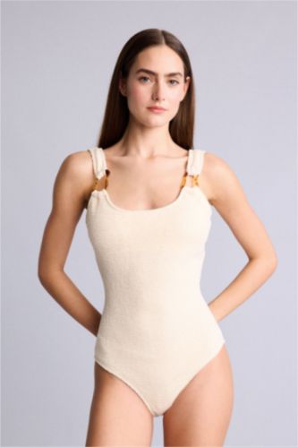 Women Ecru Swimsuit