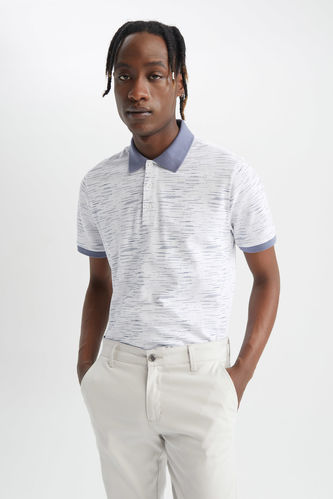 Regular Fit Polo Yaka Pamuklu Penye Tişört