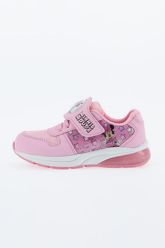 Kız Çocuk Minnie Mouse Lisanslı Cırt Cırtlı Spor Ayakkabı
