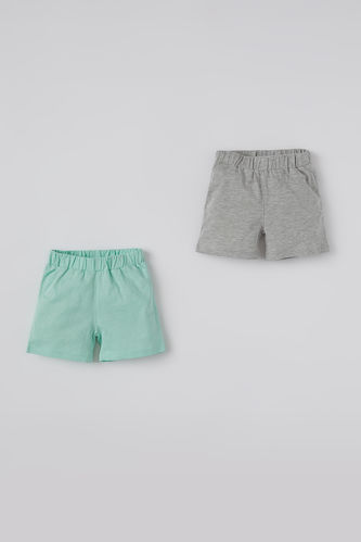 Baby Elastic-Waist Shorts 2 Pieces