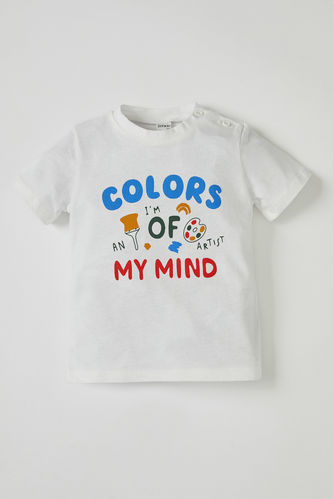 T-shirt imprimé lettre bébé garçon