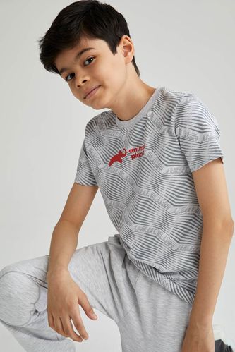Boy Licensed Animal Planet Short Sleeve Crew Neck T-Shirt