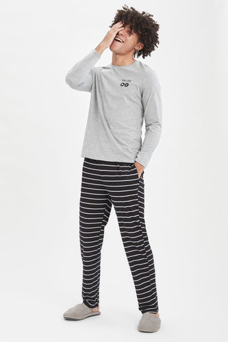 Regular Fit Uzun Kollu Pijama Takım