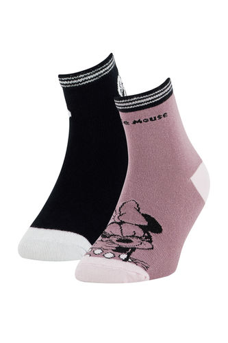 Kız Çocuk Minnie Mouse Lisanslı 2'li Soket Çorap
