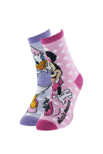 Kız Çocuk Minnie Mouse Lisanslı 2'li Soket  Çorap