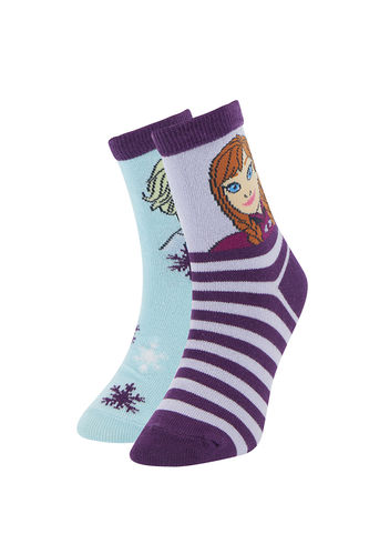 Kız Çocuk Frozen Lisanslı 2'li Soket Çorap