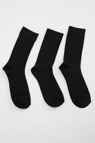 Erkek Pamuklu 3'lü Uzun Çorap