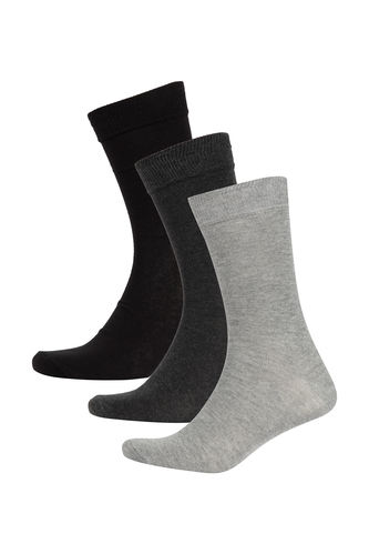Men's Cotton 3-pack Long Socks