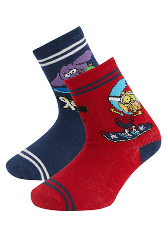 Erkek Çocuk Kral Şakir Lisanslı 2'li Soket Çorap